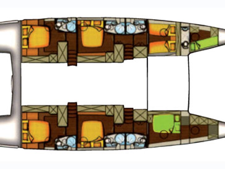 MOBY DICK - Fountaine Pajot 65,layout