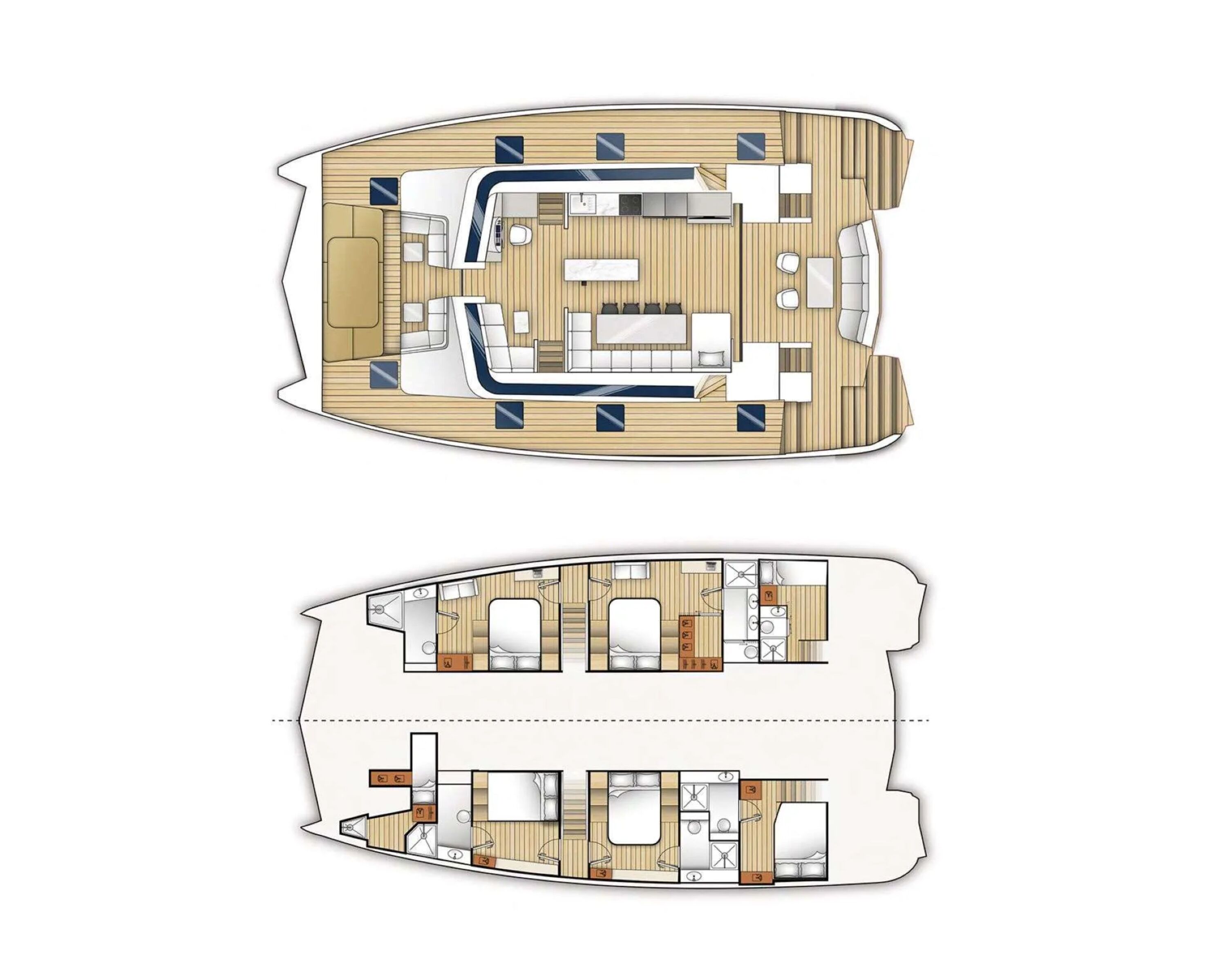 Layout for MOONLIGHT Moon Yacht 60 - layout