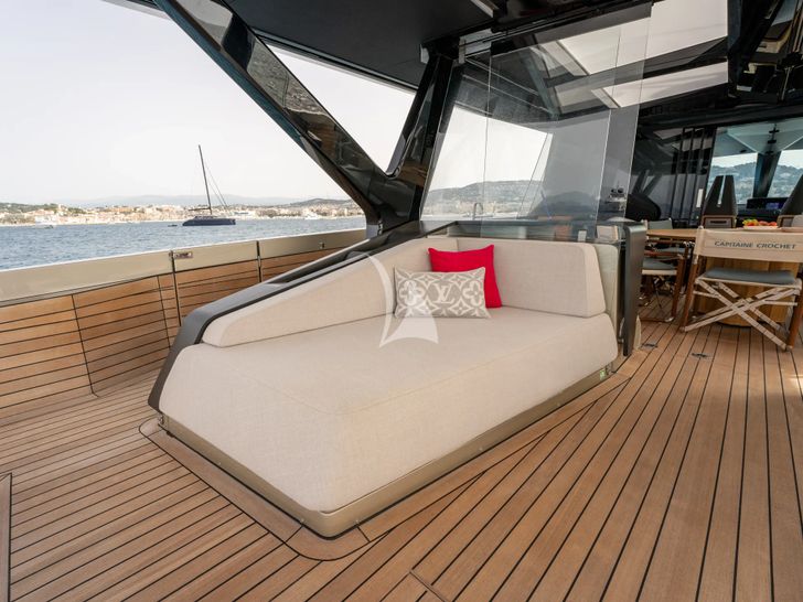 MOONRAKER Wally Wallywhy100 - aft seating MOONRAKER Wally Wallywhy100 - aft seating