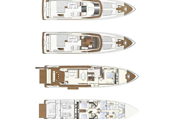 Layout for MORNING STAR Ferretti Custom Line 100 - layout
