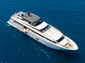 MORNING STAR Sanlorenzo SL118 - anchored aerial shot MORNING STAR Sanlorenzo SL118 - anchored aerial shot