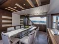 MORNING STAR Ferretti Custom Line 100 - main dining area MORNING STAR Ferretti Custom Line 100 - main dining area
