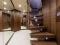 MORNING STAR Ferretti Custom Line 100 - staircase to the cabins MORNING STAR Ferretti Custom Line 100 - staircase to the cabins