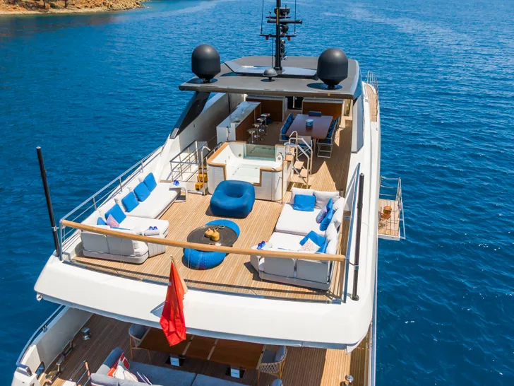 MORNING STAR Sanlorenzo SL118 - sundeck aft MORNING STAR Sanlorenzo SL118 - sundeck aft