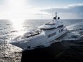 MOSKITO Heesen 55m Steel - cruising front view MOSKITO Heesen 55m Steel - cruising front view