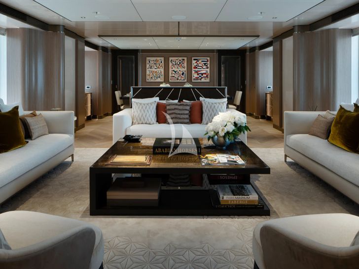 MOSKITO Heesen 55m Steel - main saloon seating MOSKITO Heesen 55m Steel - main saloon seating