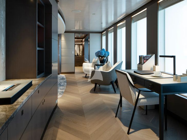 MOSKITO Heesen 55m Steel - master cabin desk MOSKITO Heesen 55m Steel - master cabin desk