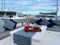 MOTHER OCEAN Leopard 50 - - flybridge lounge MOTHER OCEAN Leopard 50 - - flybridge lounge