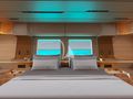 MOTTO Custom Sailing Yacht 24m master cabin bed