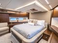MOZZ II Sunseeker 88 Yacht VIP cabin wide shot MOZZ II Sunseeker 88 Yacht VIP cabin wide shot