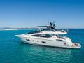 MOZZ II Sunseeker 88 Yacht anchored side profile MOZZ II Sunseeker 88 Yacht anchored side profile