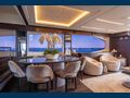 MOZZ II Sunseeker 88 Yacht indoor dining area