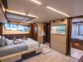 MOZZ II Sunseeker 88 Yacht master cabin bed with TV MOZZ II Sunseeker 88 Yacht master cabin bed with TV