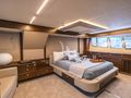 MOZZ II Sunseeker 88 Yacht master cabin shot from the side MOZZ II Sunseeker 88 Yacht master cabin shot from the side