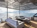 MR CHARLIE Riva Argo 90 - aft deck alfresco dining area MR CHARLIE Riva Argo 90 - aft deck alfresco dining area