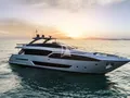 MR CHARLIE Riva Argo 90 - anchored under the sunset MR CHARLIE Riva Argo 90 - anchored under the sunset