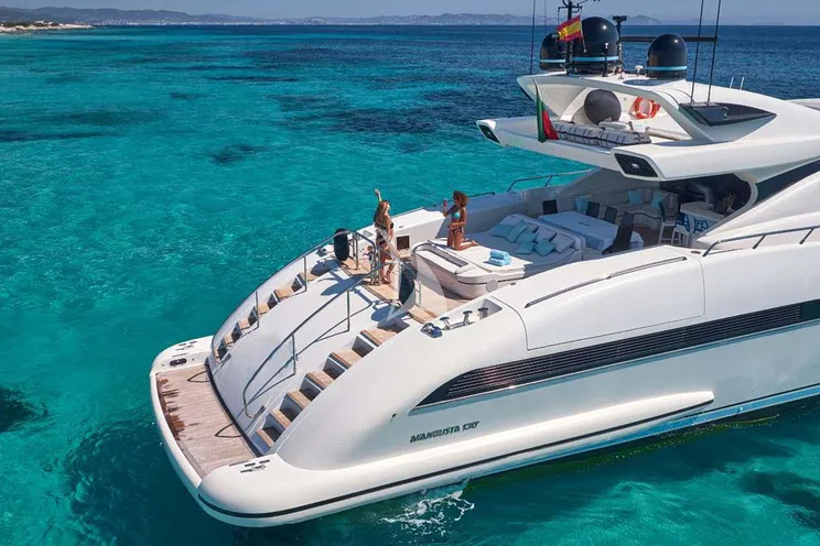 Charter Yacht MRS GREY - Mangusta 130 - 5 Cabins - Palma - Mallorca - Ibiza - Balearics - Spain