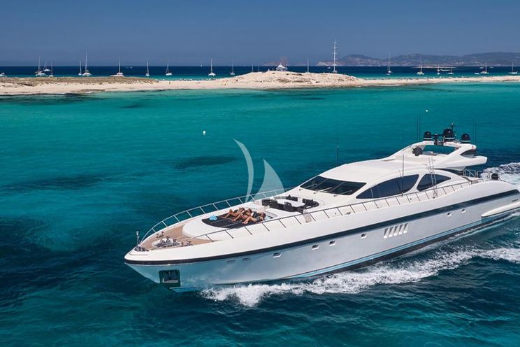 Charter Yacht MRS GREY - Mangusta 130 - 5 Cabins - Palma - Mallorca - Ibiza - Balearics - Spain