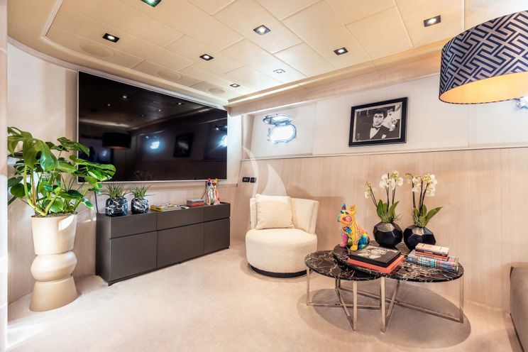 Charter Yacht MRS GREY - Mangusta 130 - 5 Cabins - Palma - Mallorca - Ibiza - Balearics - Spain