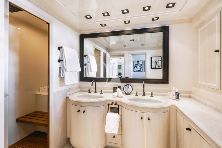 Charter Yacht MRS GREY - Mangusta 130 - 5 Cabins - Palma - Mallorca - Ibiza - Balearics - Spain