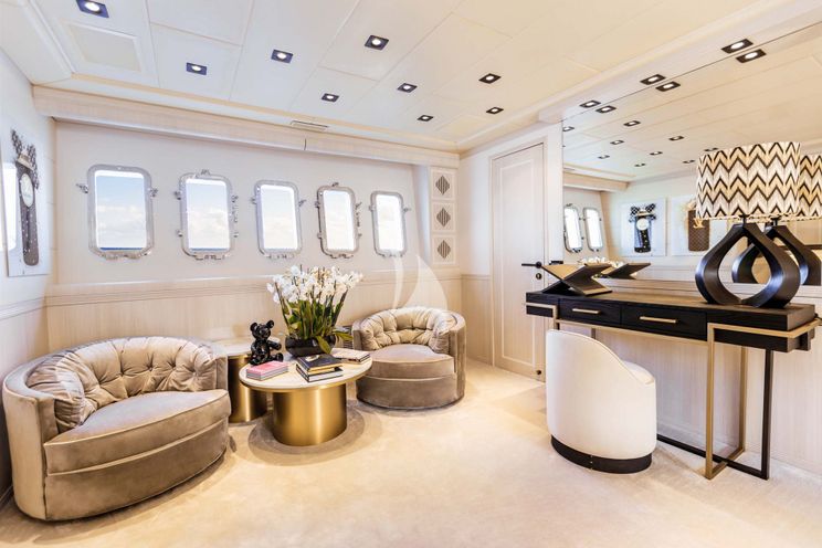 Charter Yacht MRS GREY - Mangusta 130 - 5 Cabins - Palma - Mallorca - Ibiza - Balearics - Spain