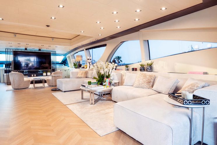 Charter Yacht MRS GREY - Mangusta 130 - 5 Cabins - Palma - Mallorca - Ibiza - Balearics - Spain