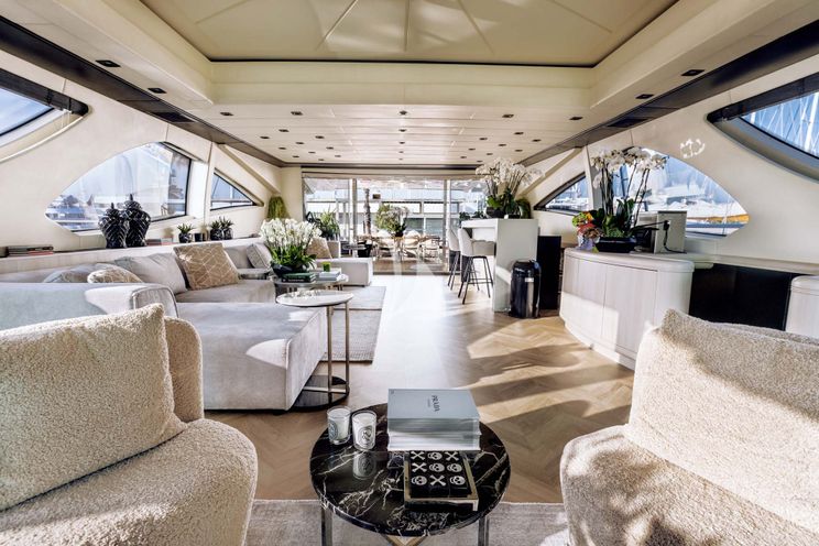 Charter Yacht MRS GREY - Mangusta 130 - 5 Cabins - Palma - Mallorca - Ibiza - Balearics - Spain