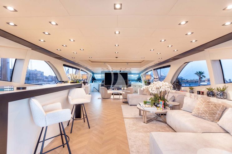 Charter Yacht MRS GREY - Mangusta 130 - 5 Cabins - Palma - Mallorca - Ibiza - Balearics - Spain