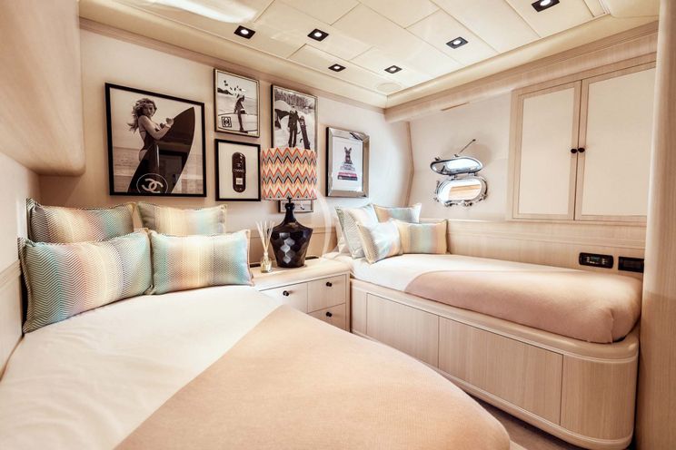 Charter Yacht MRS GREY - Mangusta 130 - 5 Cabins - Palma - Mallorca - Ibiza - Balearics - Spain