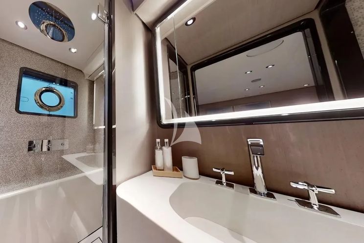 Charter Yacht MRS L - Custom Line Navetta 30 - 5 Cabins - Athens - Mykonos - Paros - Cyclades - Greece