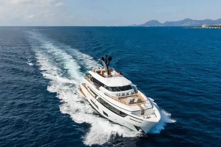 Charter Yacht MRS L - Custom Line Navetta 30 - 5 Cabins - Athens - Mykonos - Paros - Cyclades - Greece