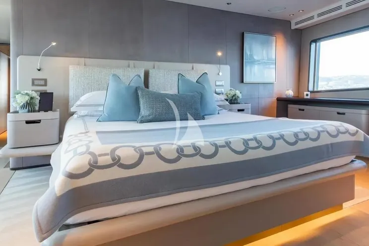 Charter Yacht MRS L - Custom Line Navetta 30 - 5 Cabins - Athens - Mykonos - Paros - Cyclades - Greece