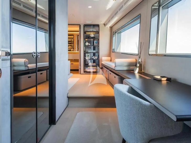 MRS L Custom Line Navetta 30 - master cabin work area MRS L Custom Line Navetta 30 - master cabin work area