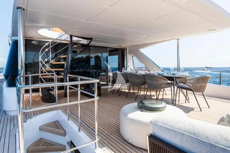 Charter Yacht MRS L - Custom Line Navetta 30 - 5 Cabins - Athens - Mykonos - Paros - Cyclades - Greece