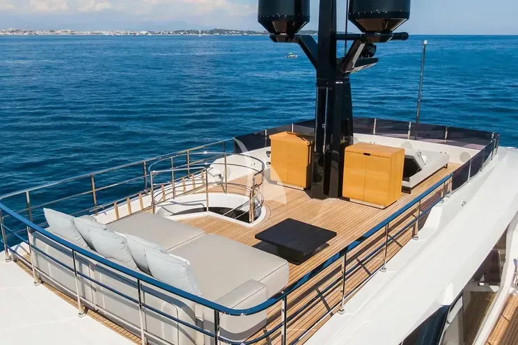 Charter Yacht MRS L - Custom Line Navetta 30 - 5 Cabins - Athens - Mykonos - Paros - Cyclades - Greece