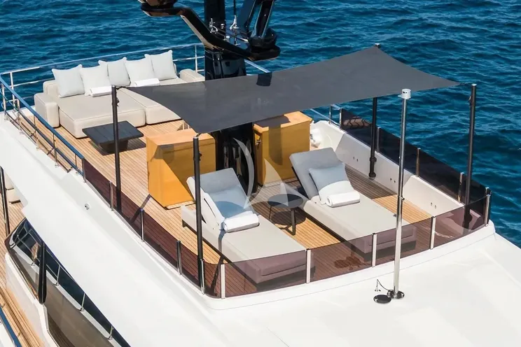 Charter Yacht MRS L - Custom Line Navetta 30 - 5 Cabins - Athens - Mykonos - Paros - Cyclades - Greece