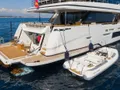 MRS L Custom Line Navetta 30 - with the tender and shot of the beach club MRS L Custom Line Navetta 30 - with the tender and shot of the beach club