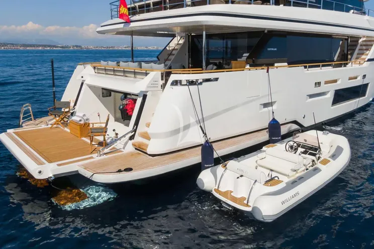 Charter Yacht MRS L - Custom Line Navetta 30 - 5 Cabins - Athens - Mykonos - Paros - Cyclades - Greece