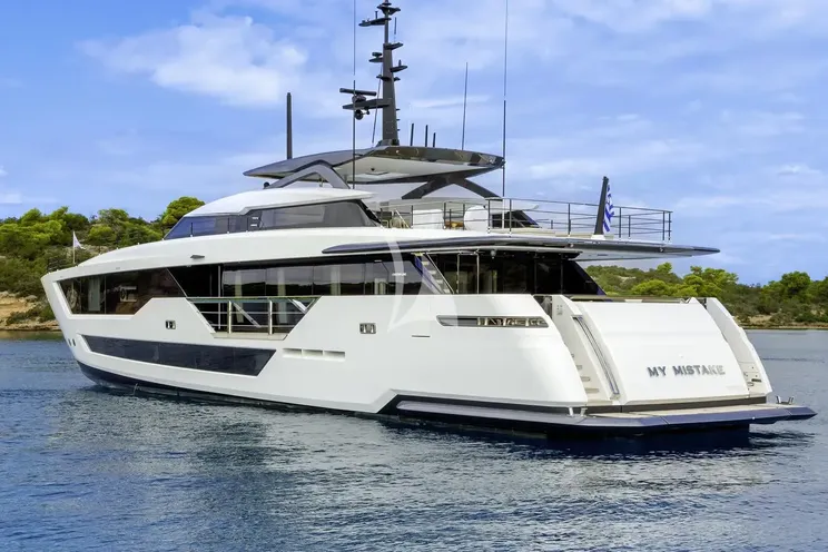 Charter Yacht MY MISTAKE - Ferretti Custom Line 106 - 5 Cabins - Athens - Mykonos - Paros - Cyclades - Aegean - Greece