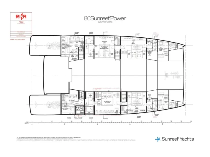 MY TY Sunreef 80 Power - cabin layout MY TY Sunreef 80 Power - cabin layout