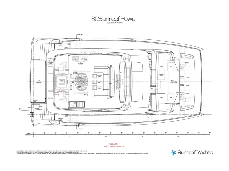 MY TY Sunreef 80 Power - sundeck layout MY TY Sunreef 80 Power - sundeck layout