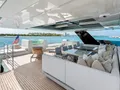 MY TY Sunreef 80 Power - MY TY – aft deck dining and lounge alternate view MY TY Sunreef 80 Power - MY TY – aft deck dining and lounge alternate view