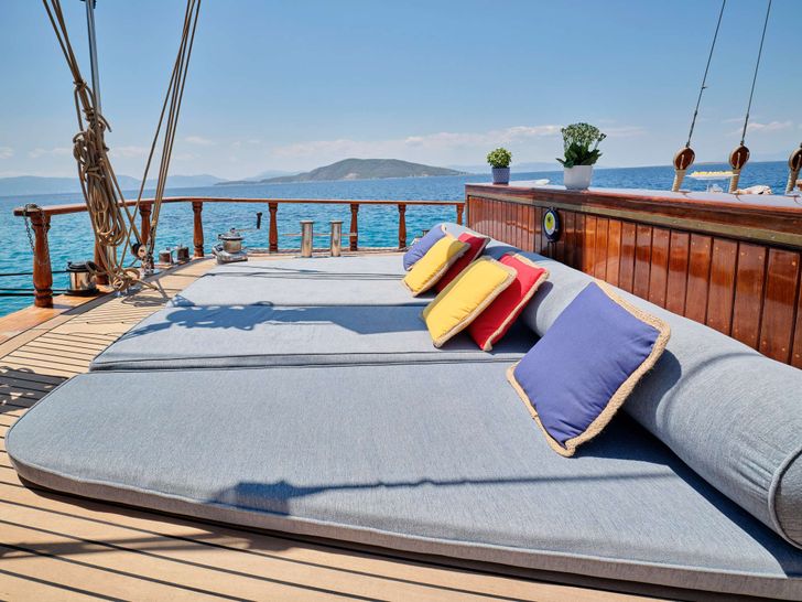 MYRA Gulet Greece Sunbathing MYRA Gulet Greece Sunbathing