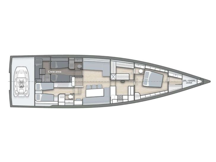 MYSTIC YYacht Y7 - layout MYSTIC YYacht Y7 - layout