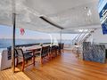 REAL SUMMERTIME Sovereign 120 Crewed Motor Yacht Main Aft Deck Al fresco Dining