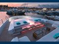 Mangusta Oceano 43 foredeck lounging and bronzing area