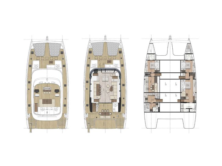 NALA ONE Sunreef 80 - layout NALA ONE Sunreef 80 - layout
