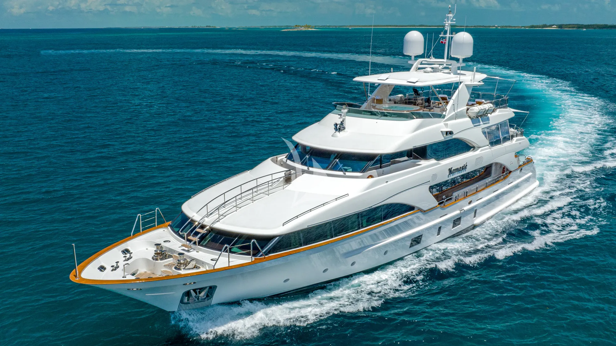 Charter Yacht NAMASTE - Benetti 121 - 5 Cabins - Nassau - Exumas - Bahamas - St. Martin - US Virgin Islands - British Virgin Islands - Leewards - Caribbean