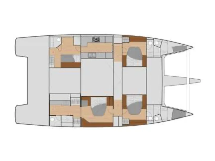 NAMASTE Fountaine Pajot Samana 59 - layout NAMASTE Fountaine Pajot Samana 59 - layout
