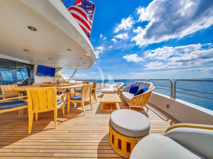 NATURAL 9 Sunseeker 37m - sky deck aft NATURAL 9 Sunseeker 37m - sky deck aft